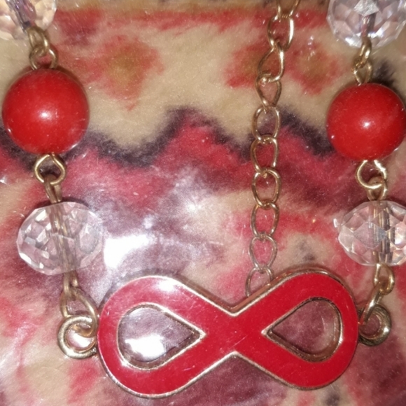 Infinity Sign Bead Chain Bracelet Adjustible Colorful NEW in package Great Gift - Picture 7 of 11